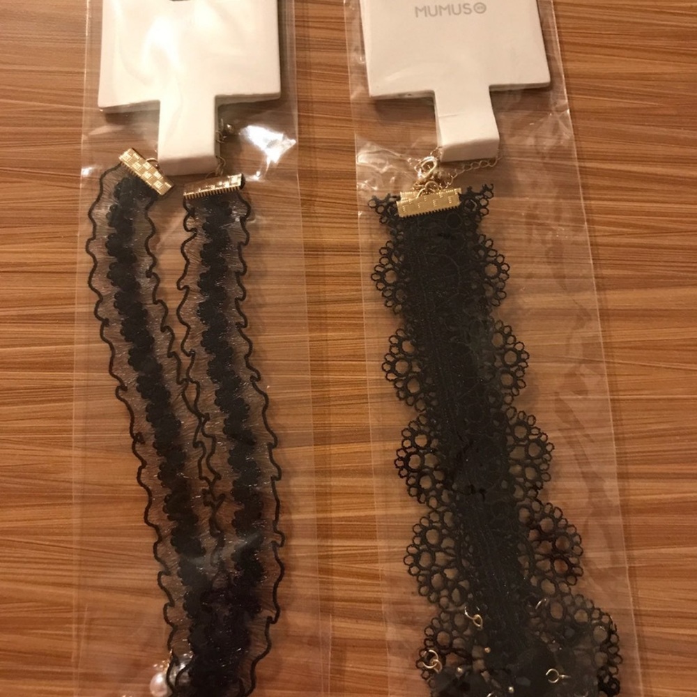 Mumuso 2 pcs.Black Choker-Necklace